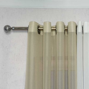 پرده آماده - حریر بافت دار کد 103 رنگ نسکافه ای