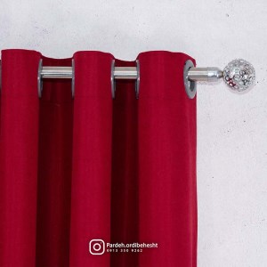 پرده آماده - گارنت کد 821 رنگ قرمز تیره