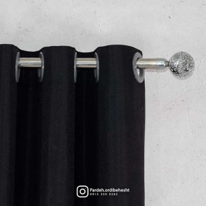 پرده آماده - گارنت کد 839 رنگ مشکی