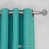 پرده آماده - گارنت کد 843 رنگ فیروزه ای