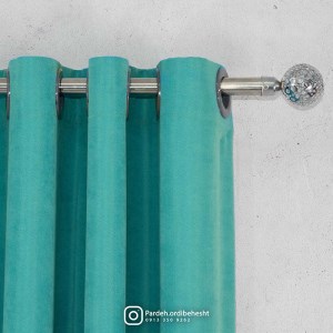 پرده آماده - گارنت کد 843 رنگ فیروزه ای