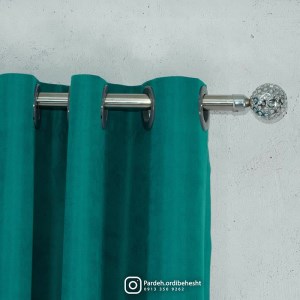 پرده آماده - گارنت کد 844 رنگ آبی کله غازی