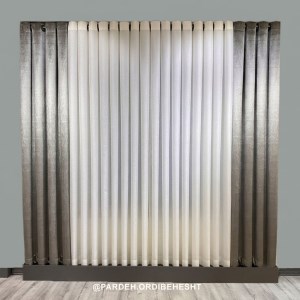 پرده آماده مخمل وارداتی کد 31 طوسی کمرنگ